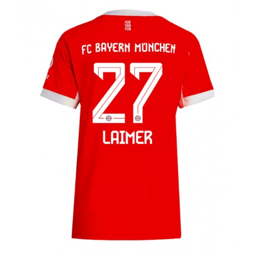 Bayern Munich Konrad Laimer #27 Replika Hemmatröja Damer 2025-26 Kortärmad Bayern Munich Konrad Laimer #27 Replika Hemmatröja Damer 2025-26 Kortärmad